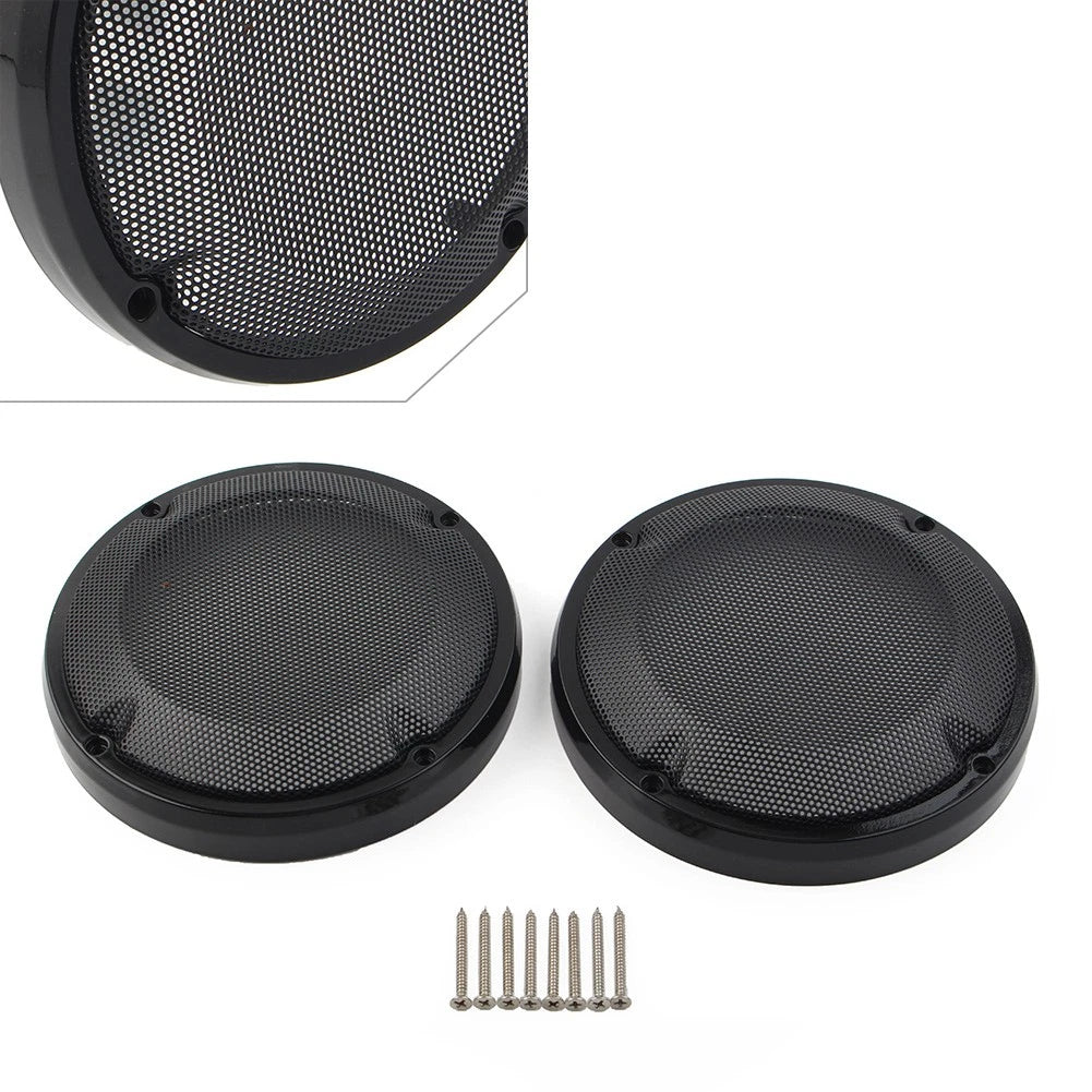 6.5" Saddlebag Lid Speaker Grill Cover for Harley Touring Electra Glide (1983–2020)