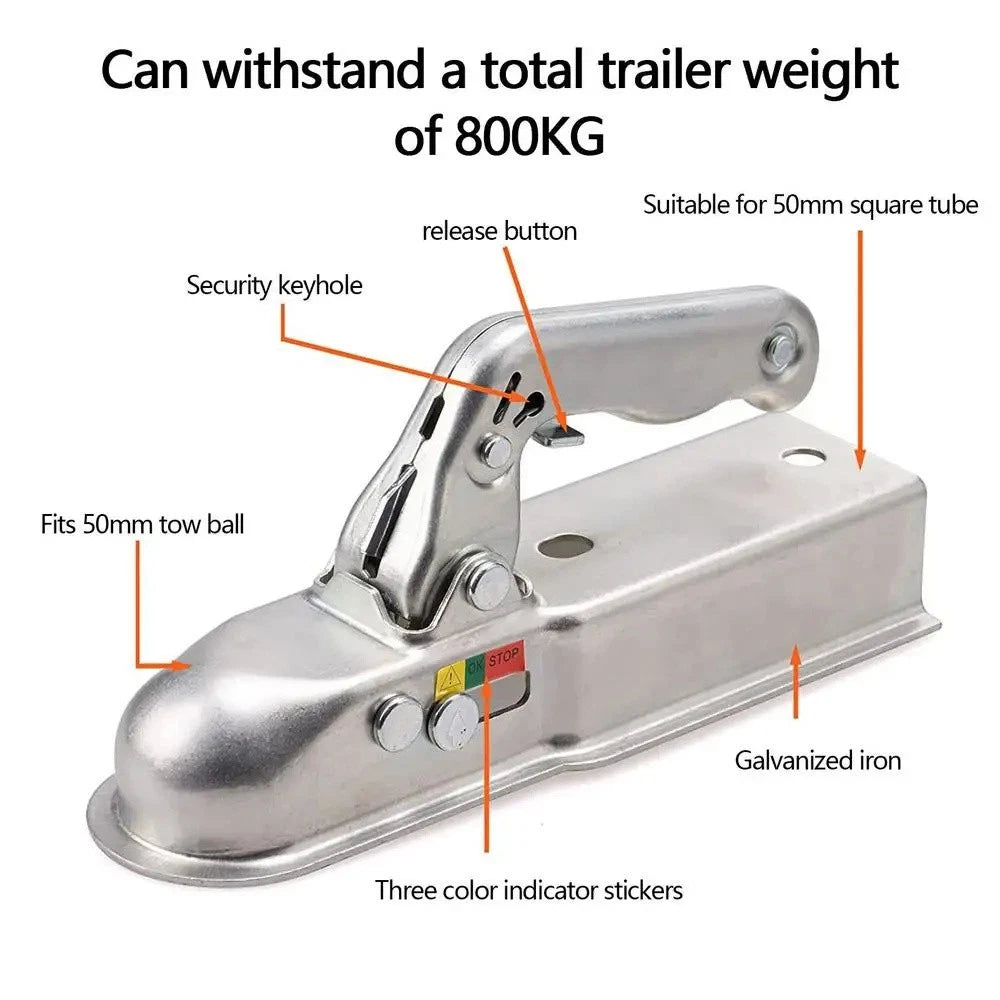 50mm Towball Protector Head Connector for Trailers (Universal Fit)