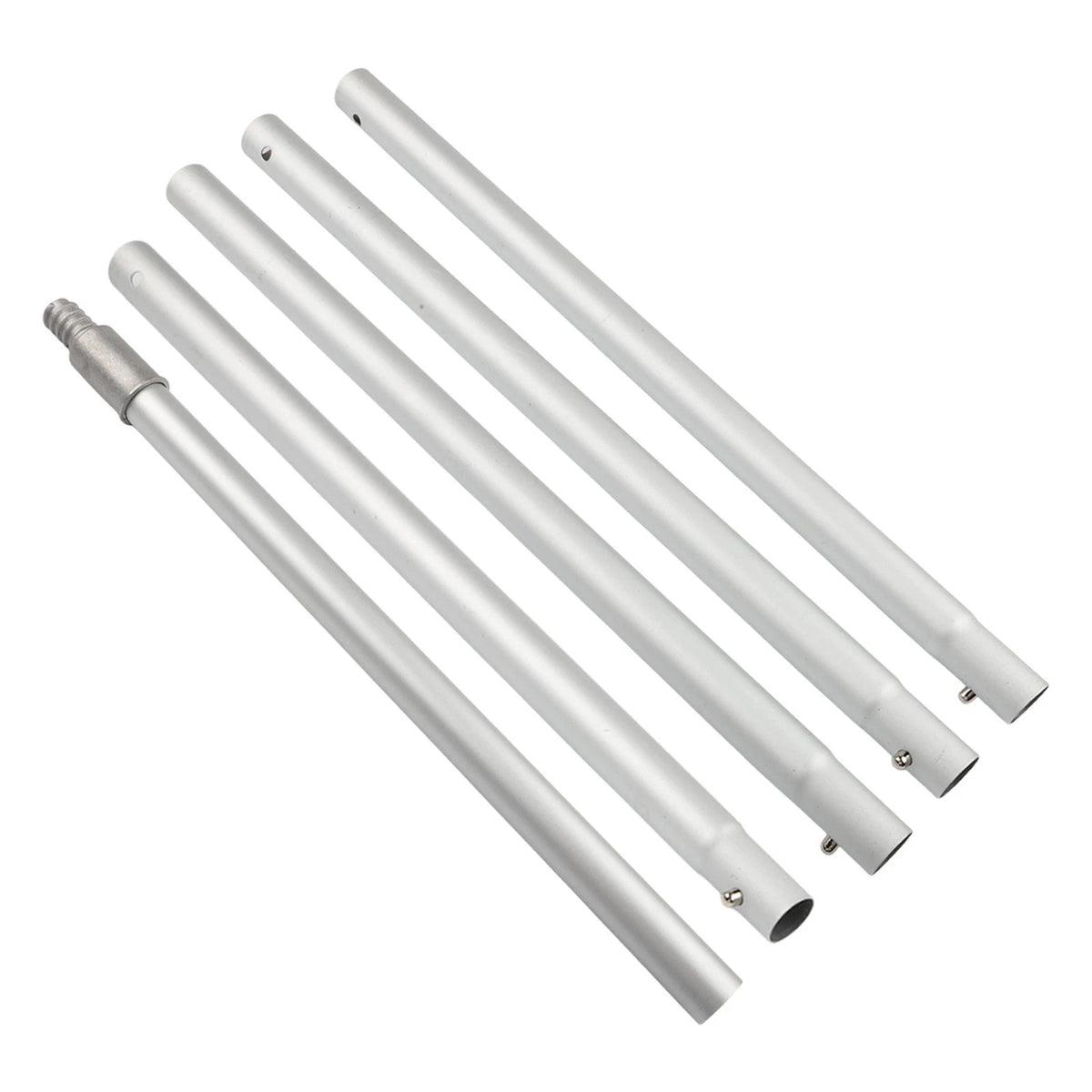 12ft Aluminum Extension Pole with Standard Threaded End for Attachments