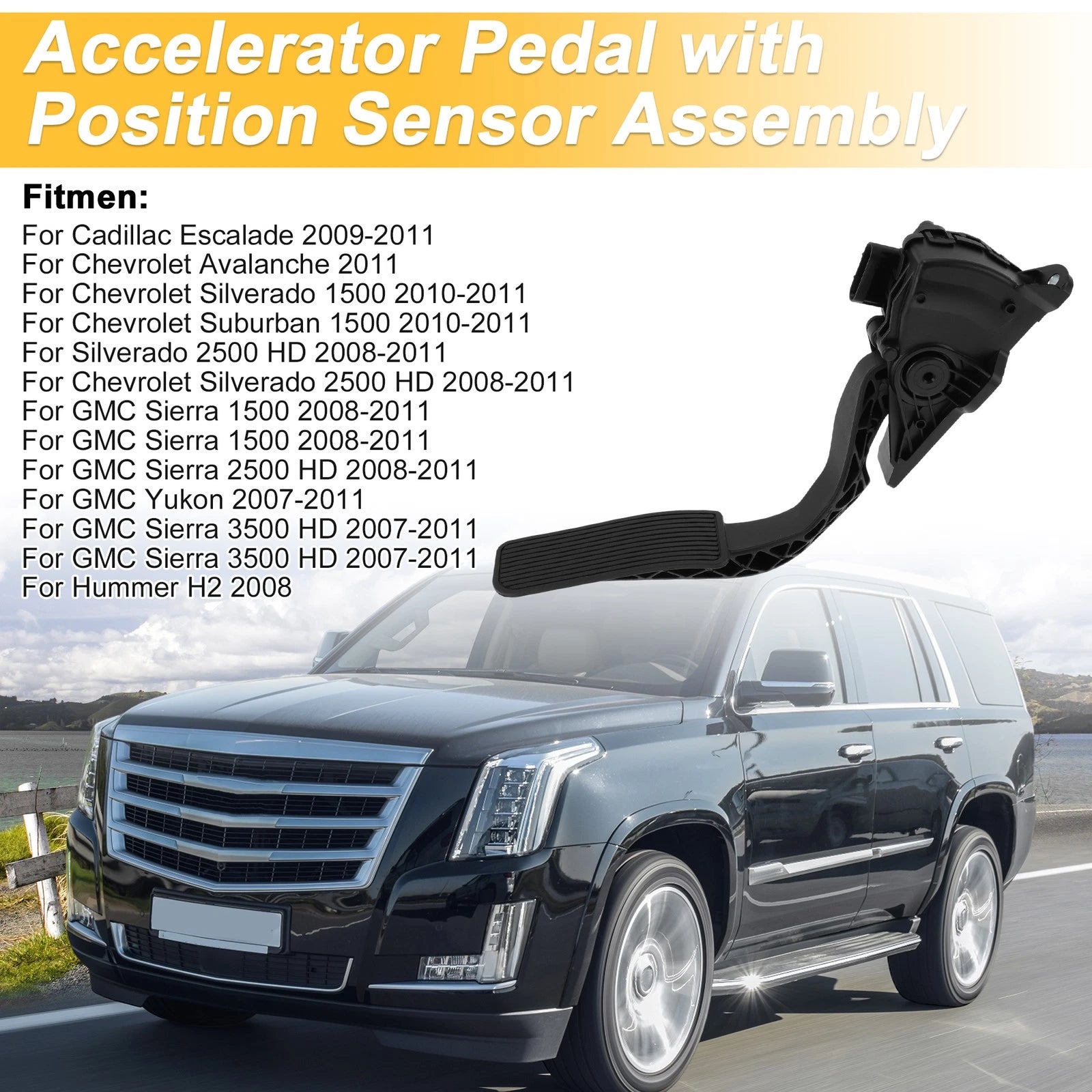 Accelerator Pedal with Position Sensor Assembly for Cadillac Escalade (2002–2006)