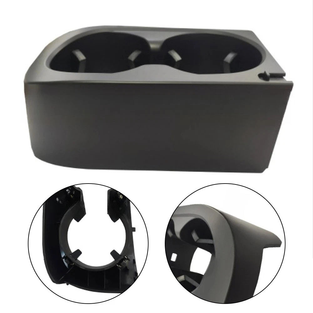 Black ABS Cup Holder Insert for Mercedes W206 (2022–2024)