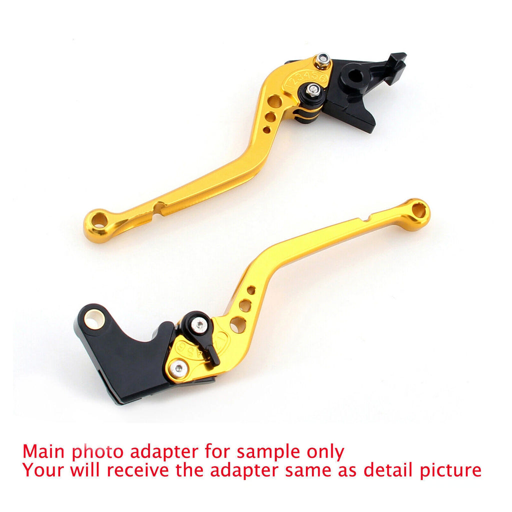 Long Clutch Brake Lever for Yamaha MT125 (2014–2019) Gold T9