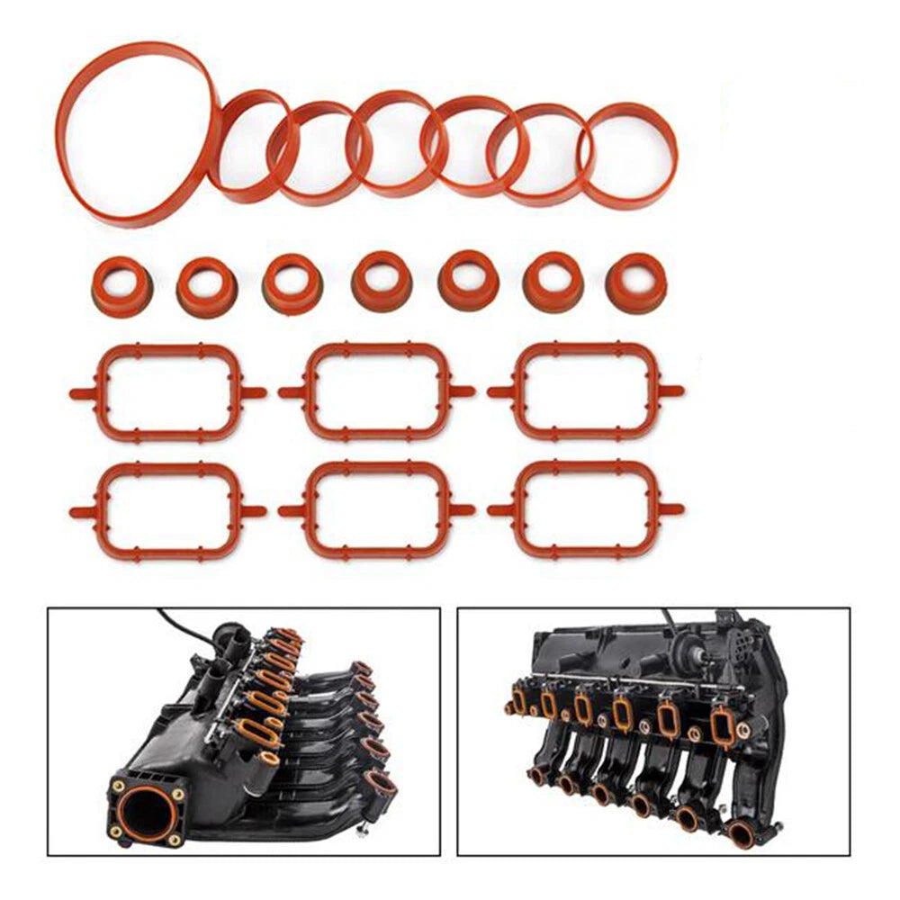 Intake Inlet Manifold Gasket Kit for BMW X3 E83 X5 E53 X6 E71 E72 (2004–2010)
