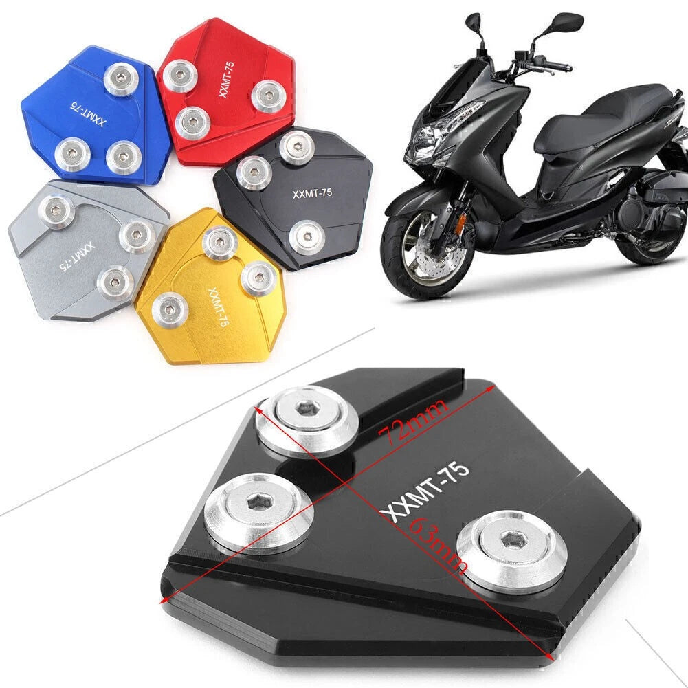 Foot Kickstand Side Stand Extension Plate Pad For YAMAHA SMAX 155 2013-2016 Gold