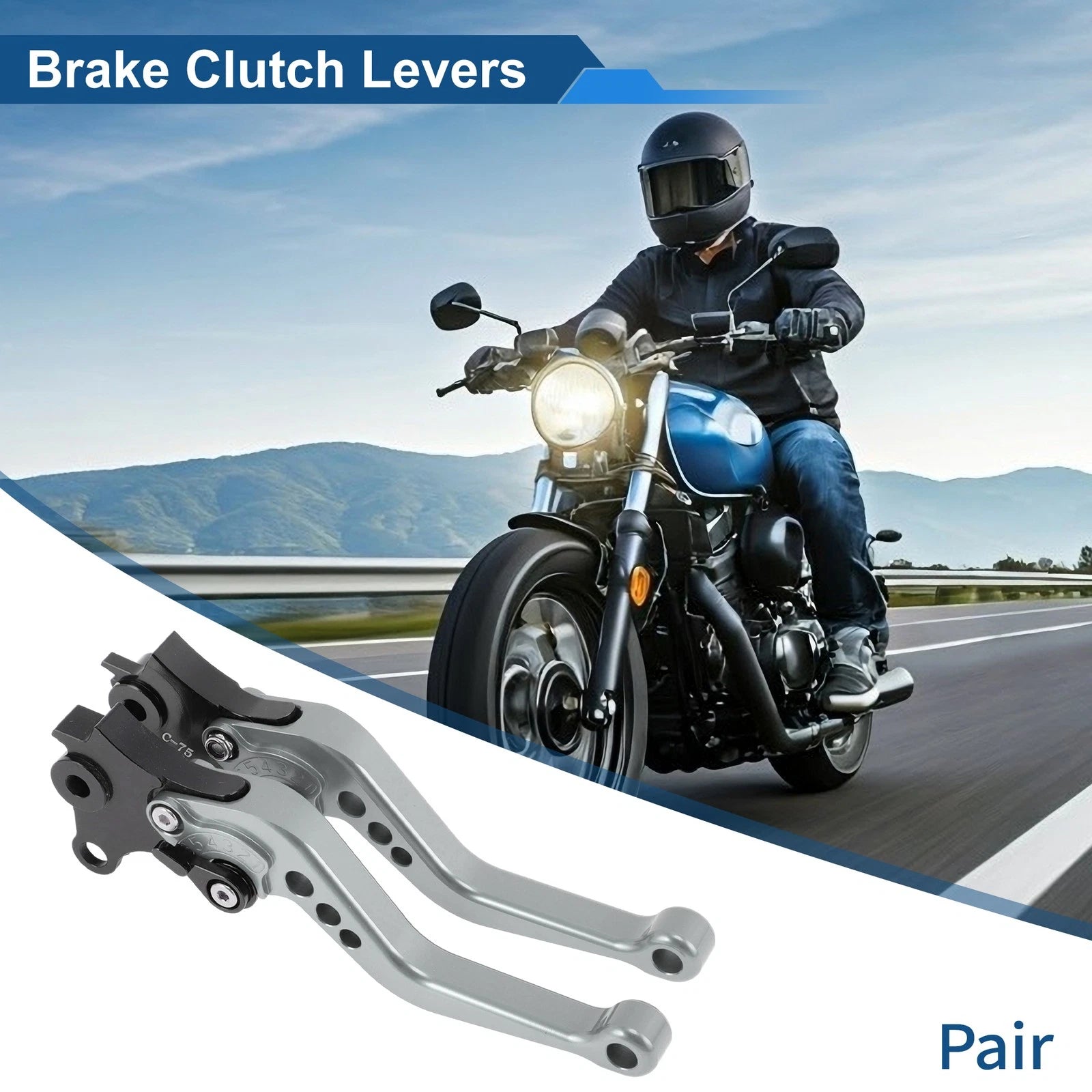 Adjustable Clutch Lever for BMW R Nine T 2014–2016 Titanium Tone