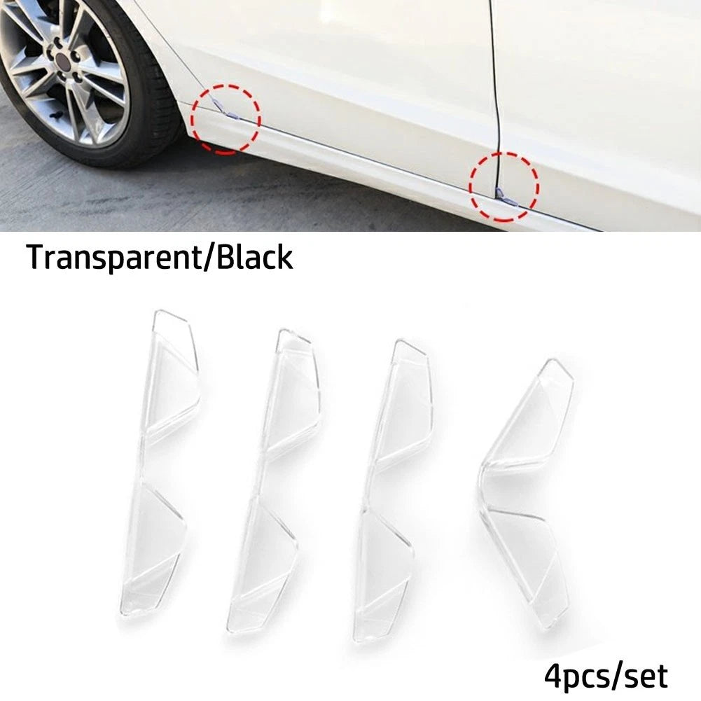 Seamless Fit Car Door Edge Protectors 4pcs Anticollision Stickers