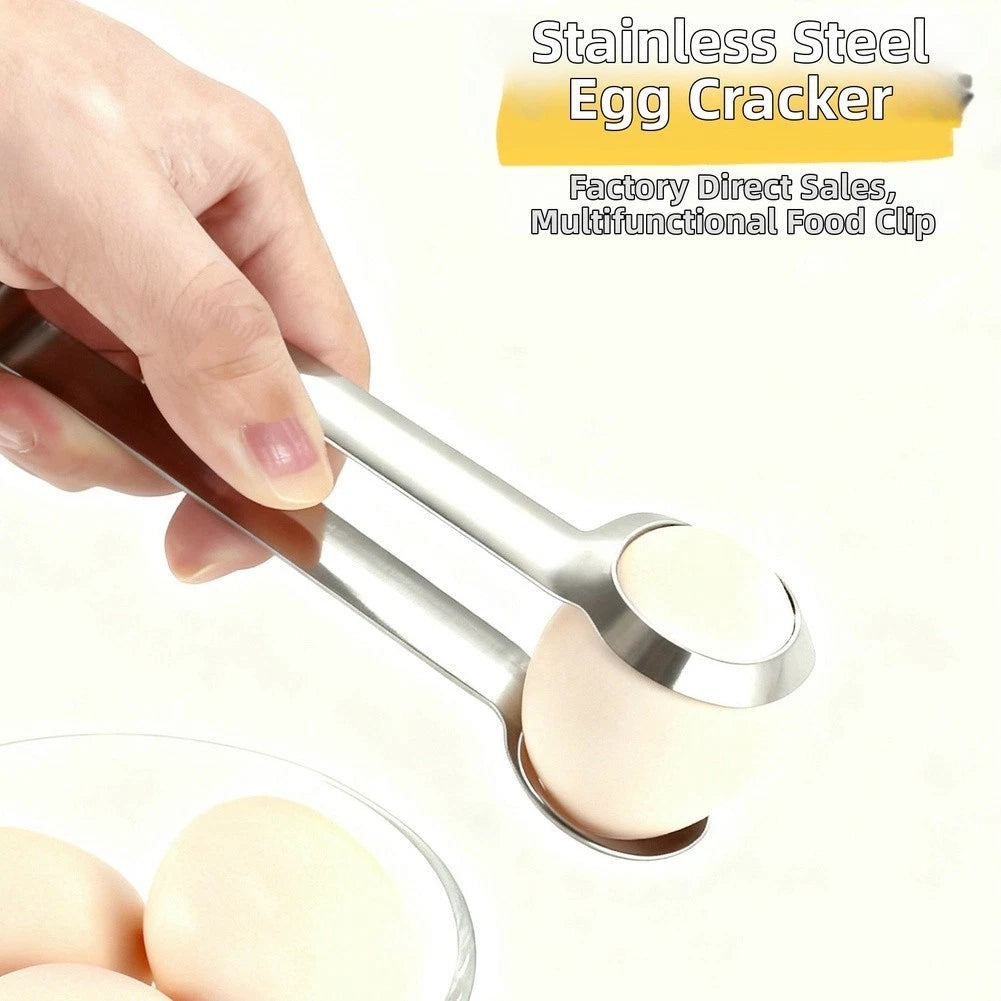 Stainless Steel Egg Clip Tongs for Kitchen Tool (201)