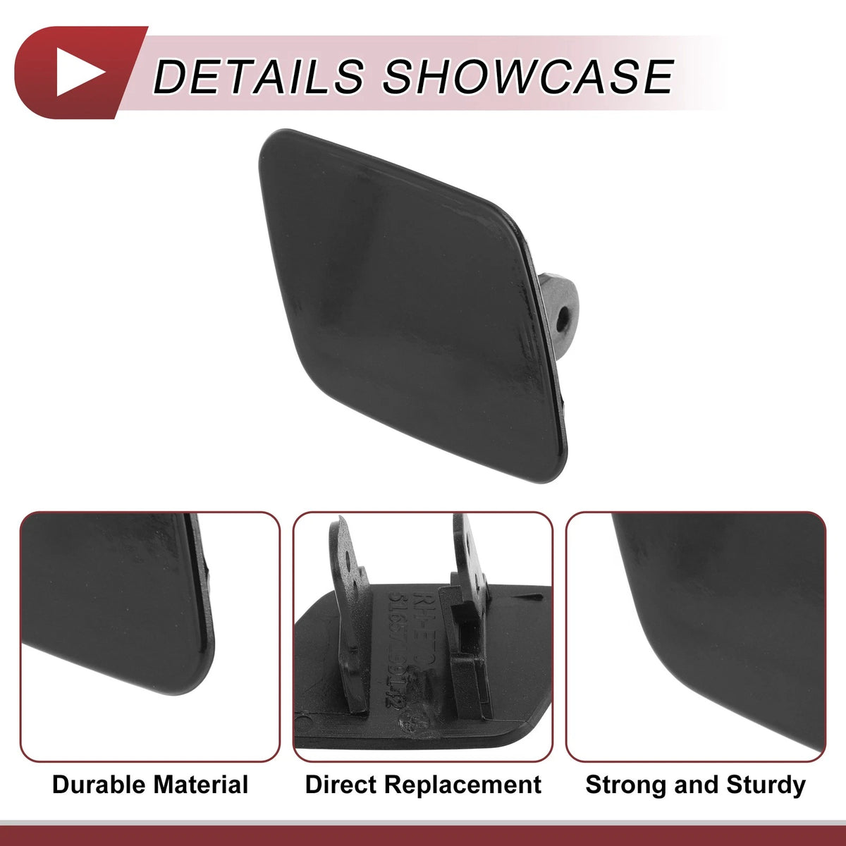 Front Right Bumper Trim Nozzle Cover No. 51657199142 for BMW X5 (2007–2013)