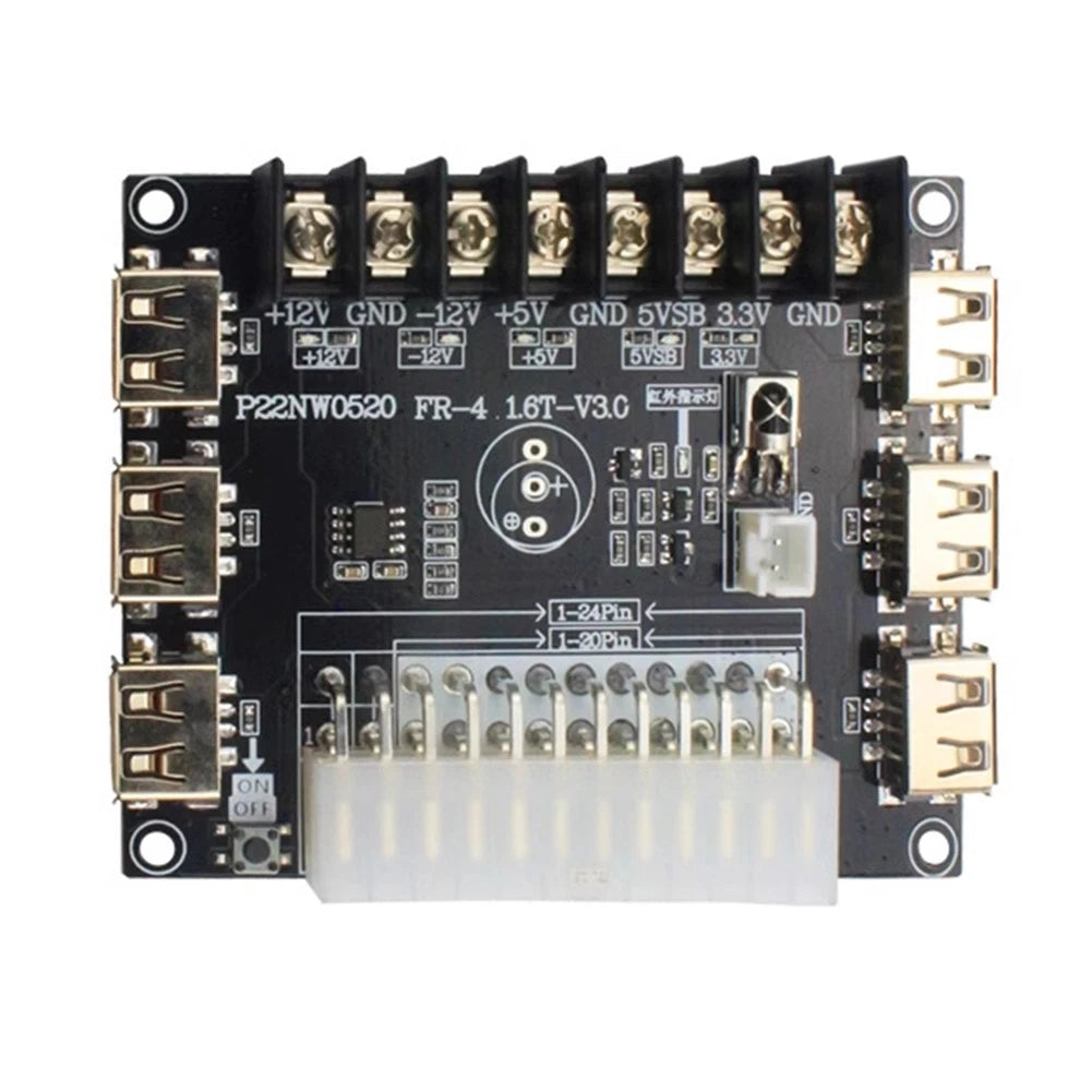 ATX Power Distribution Board for Universal Applications (12V, 5V, 3.3V)