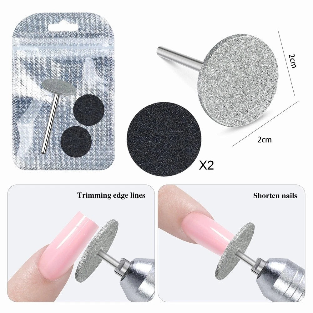 Nail Art Sanding Grinding Head Disc for Manicure Pedicure Tool