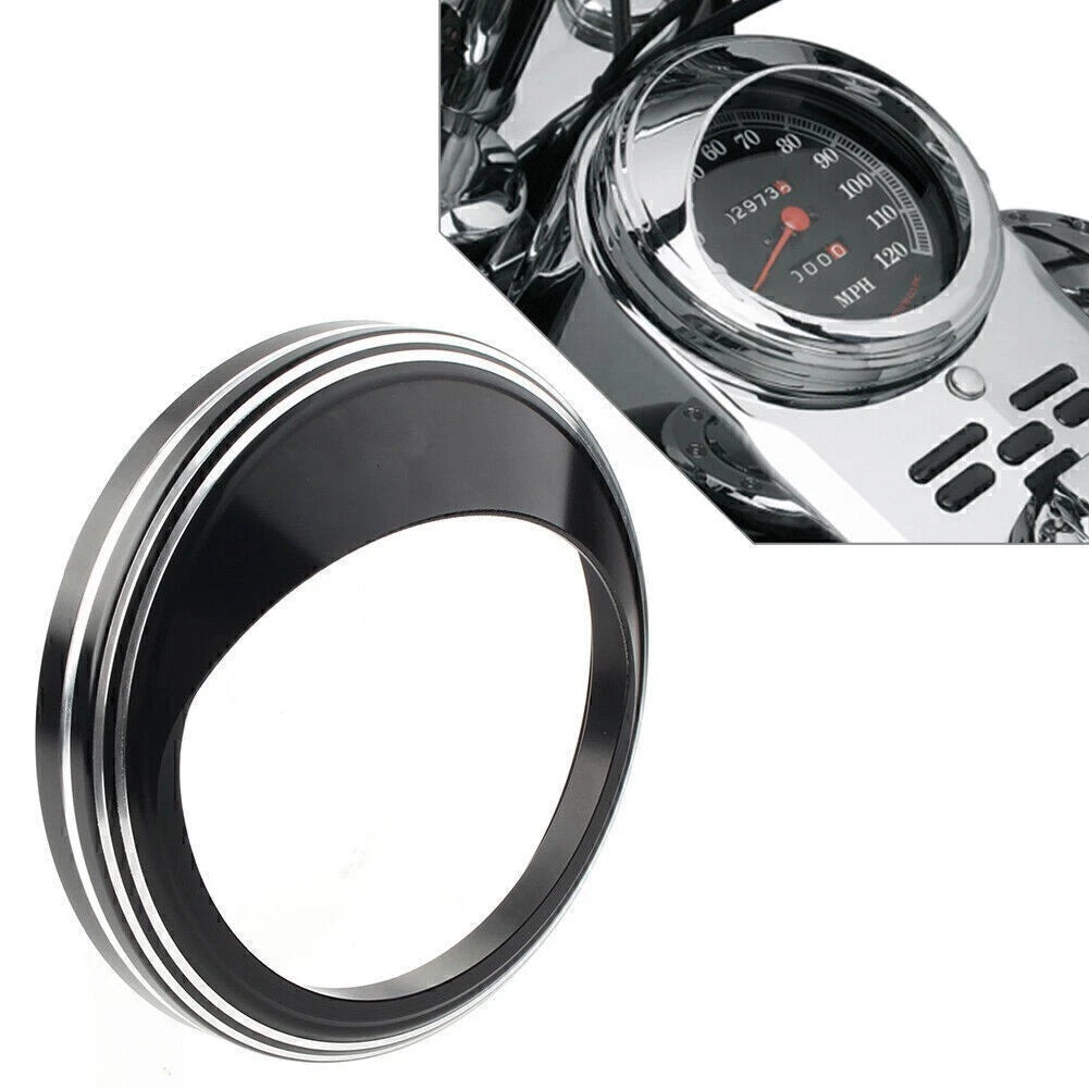Speedometer Gauge Bezel Covers Trim Ring Visor for Harley Road Glide Custom