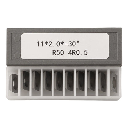 Square Carbide Inserts Set of 10 for Spiral Planer Cutter Head 11x11x2mm