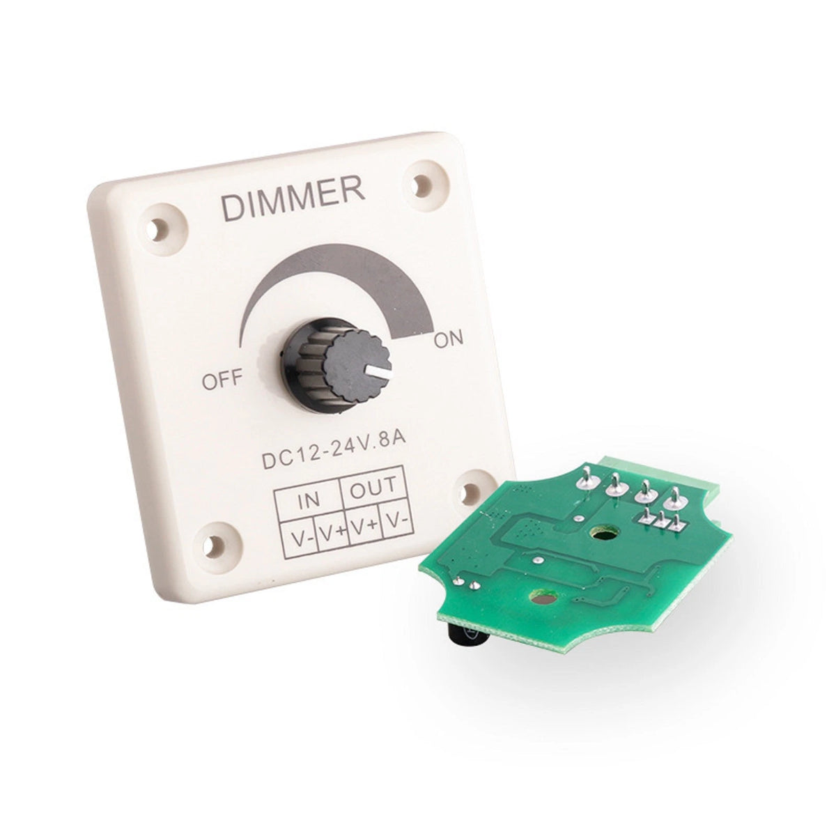 LED Dimmer Switch for DC 12V 24V (8A) Strip Light Lamp