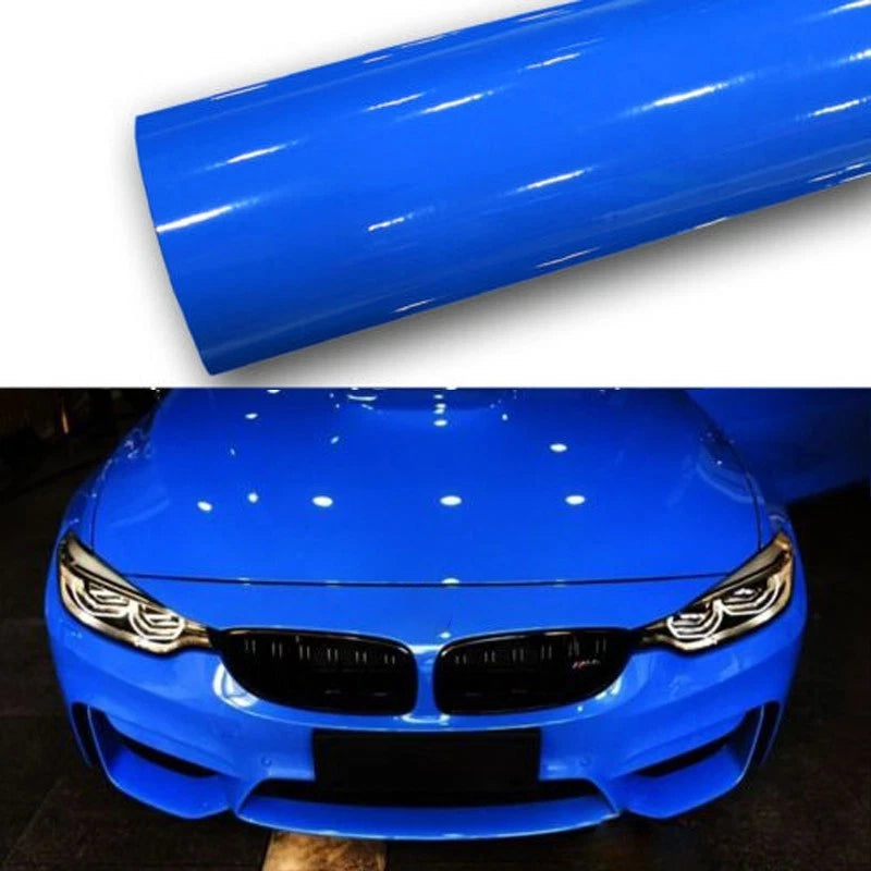 Protective Car Sticker 30x150CM Blue Waterproof (Universal Fit)