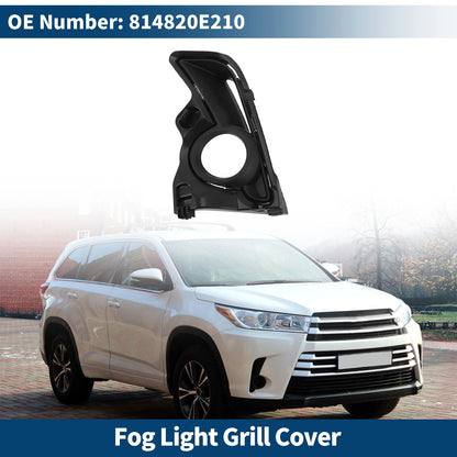 1Pc Fog Light Grill for Toyota Highlander (2014–2019) OE 814820E210