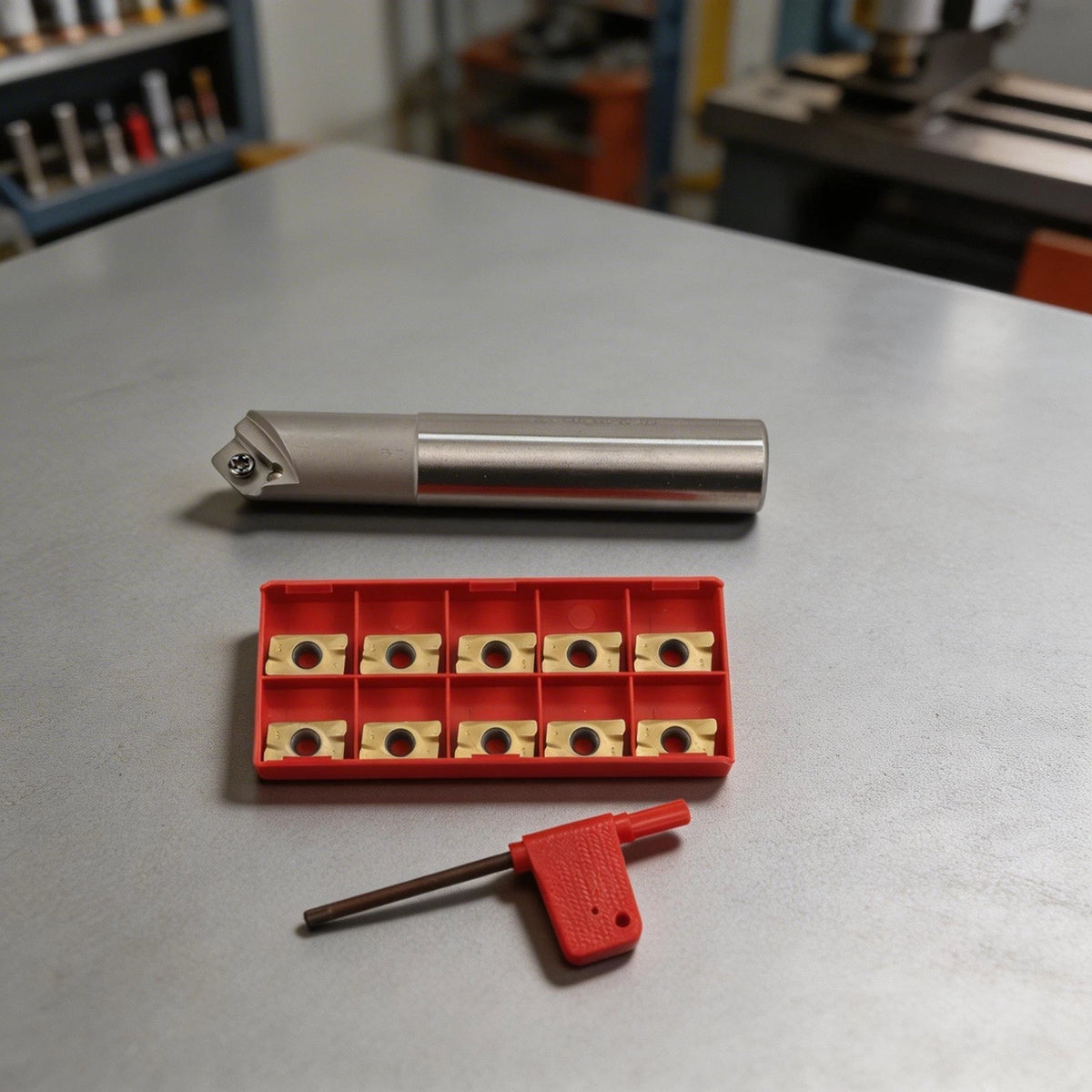 20mm Chamfer Cutter with 10 APMT1604 Inserts for CNC Projects