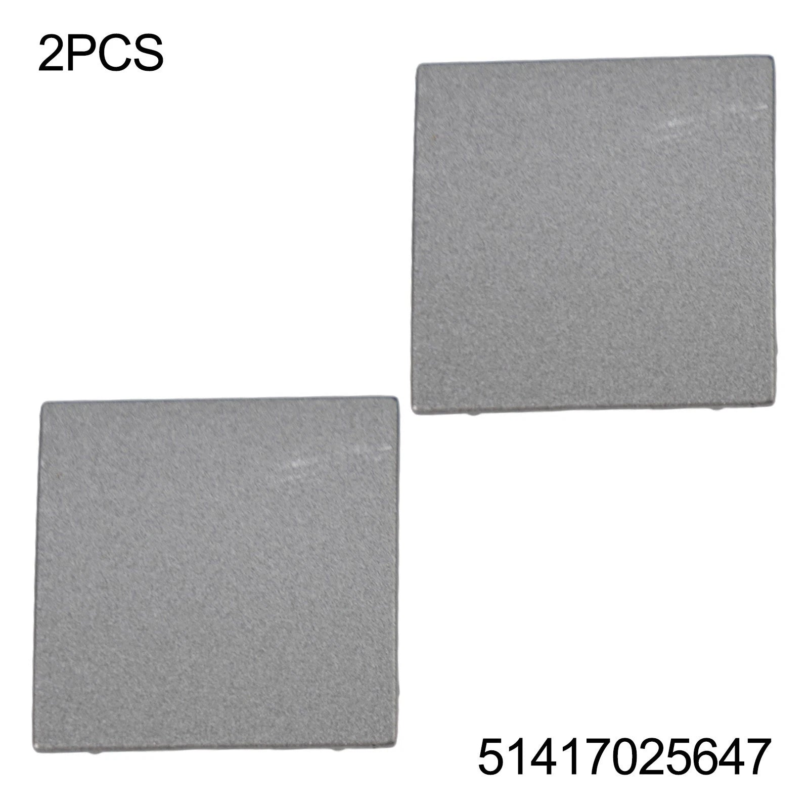2X Door Panel Cover-Plug 51417025647 for BMW 7 Series E65 E66 (2002–2008) Grey