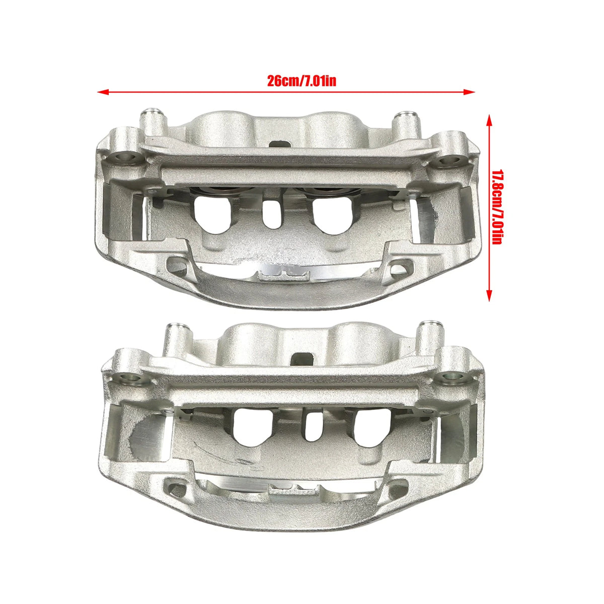 Set of 2 Rear Left & Right Brake Calipers for Chevrolet Express 3500 (2010–2020)