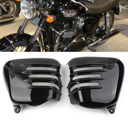 Black Battery Side Cover Panel Cowl For T100 SE Thruxton 900 Scrambler 2001-2015