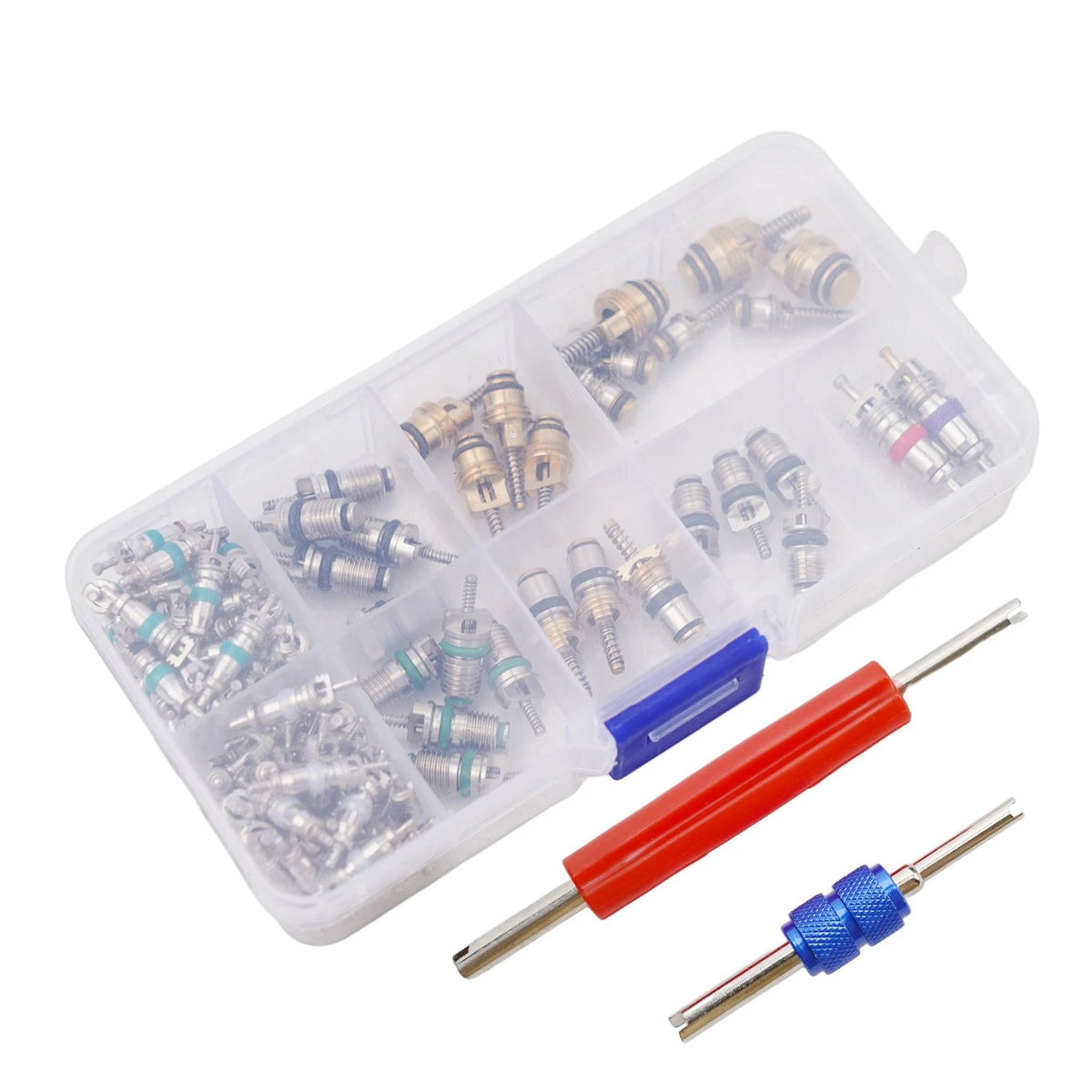 2X R134a Valve Cores for Essential Auto Air Con Tool Kit