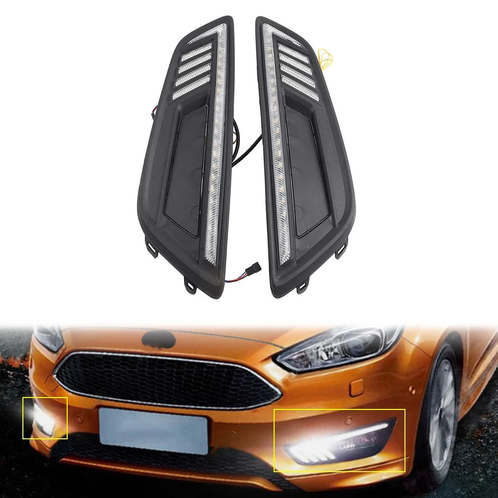 Daytime Running Light Turn Indicator Signal For Ford Focus 2015-2017