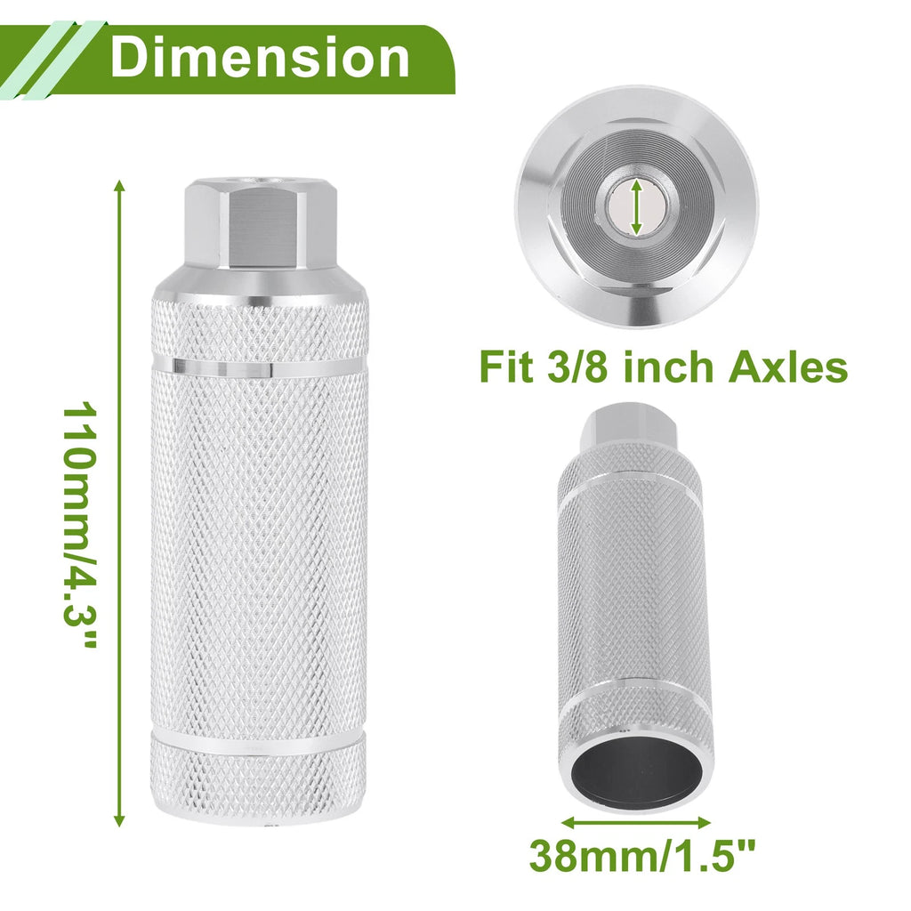 Bike Foot Pegs 110mm Dual Stripes Texture Replacement Set for Bicycle (—)