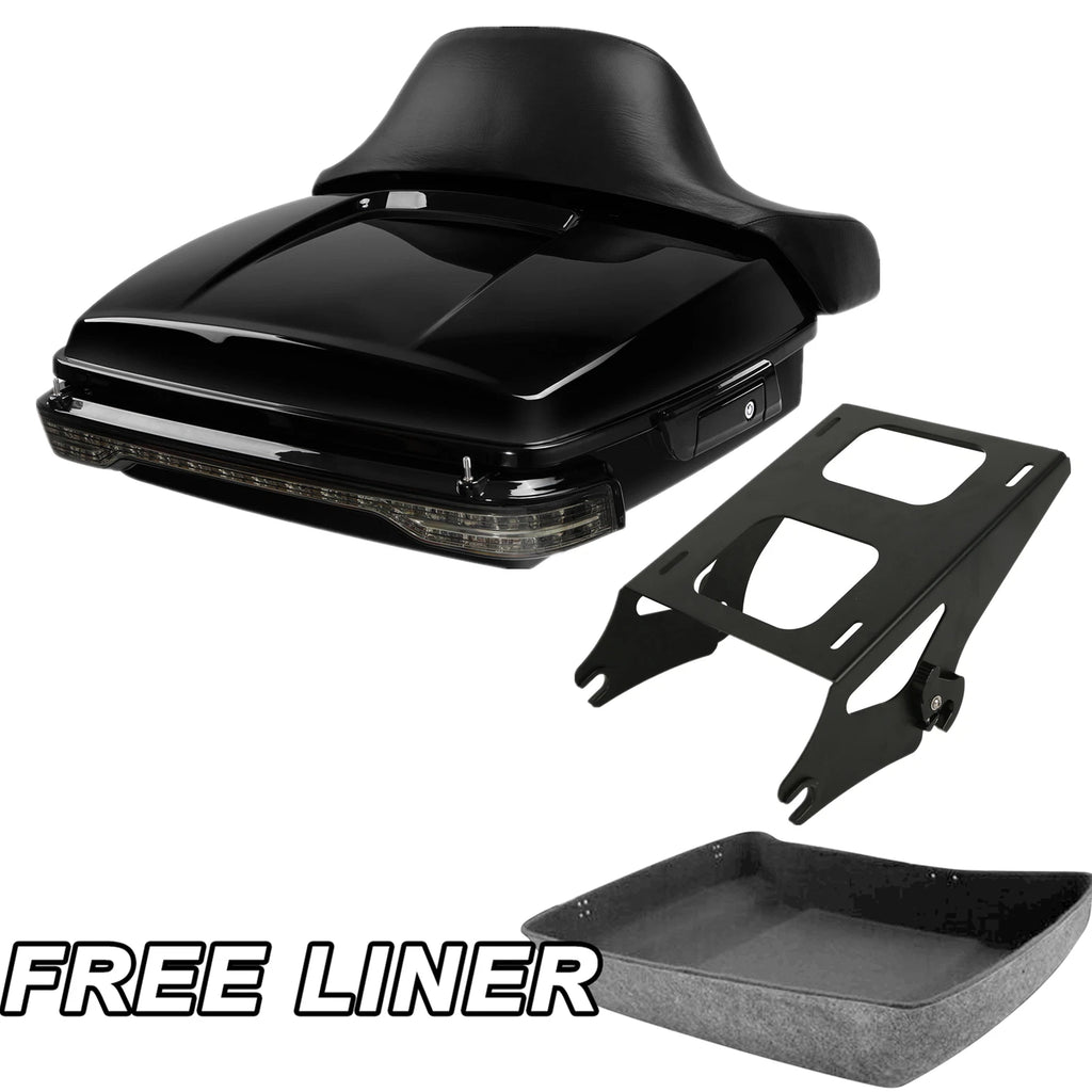 Chopped Trunk Pad Tail Light Mount Rack for Harley Touring (2014–2025)