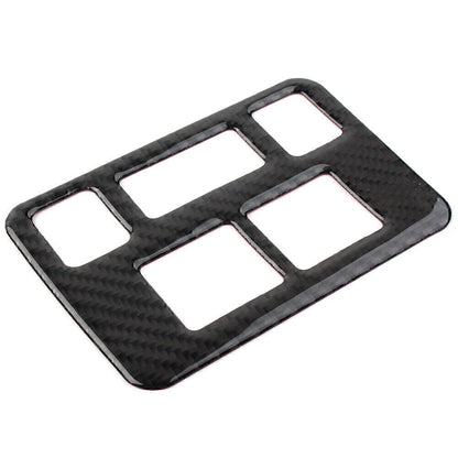 Carbon Fiber Front Headlight Button Frame Cover Trim For Subaru Forester 2013-18