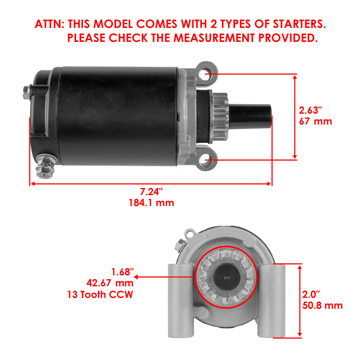 Starter Replacement for John Deere Scotts S1642 Tractor (2000–2015)