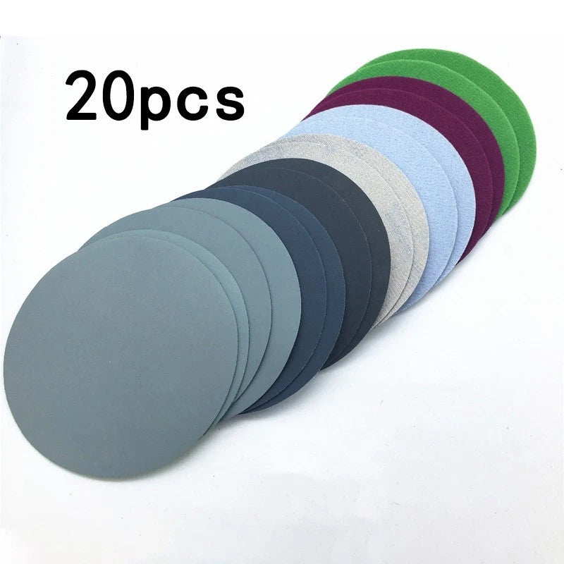 20 Pc 75mm Sanding Discs 800/1500/2000/3000 Grit for Automotive Use