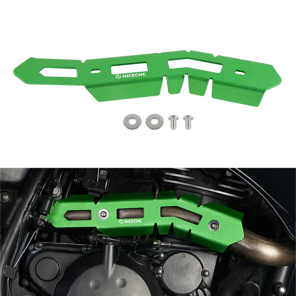 Anodized Muffler Header Guard for Kawasaki KLR650 (2008–2018)