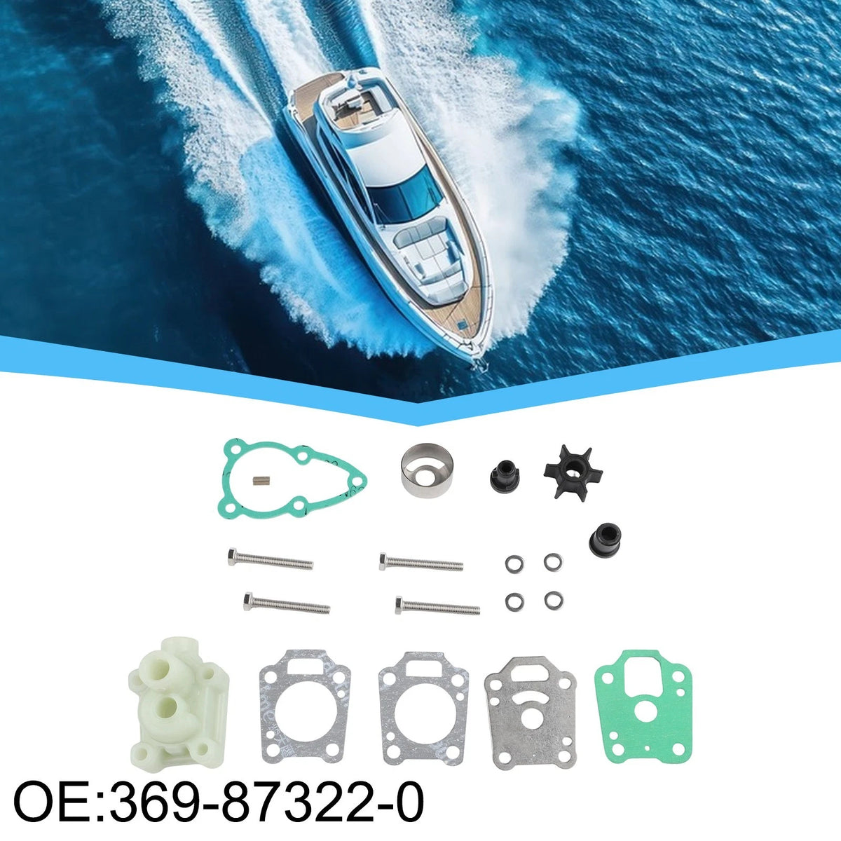 Water Pump Repair Kit for Outboard Motor (Multiple Part Numbers)