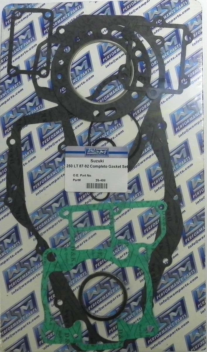 Complete Gasket Kit 25-408 for WSM 250 Quadracer (1987–1992)
