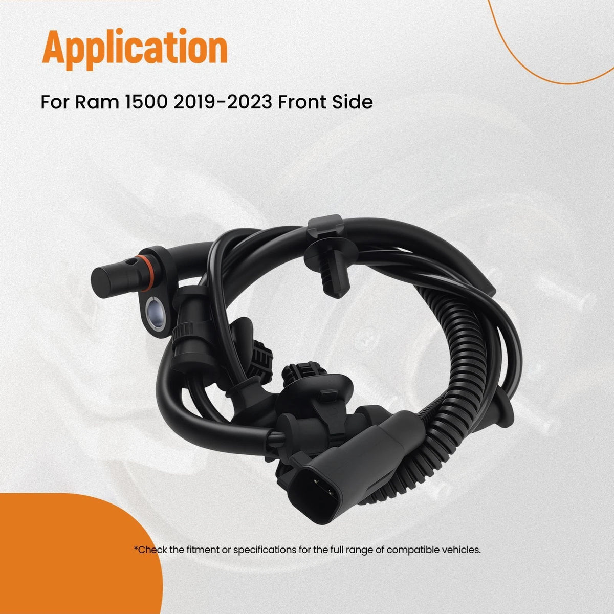 ABS Speed Sensor Front for Ram 1500 (2019–2024) 68292050AH 68292050AA 68292050AB