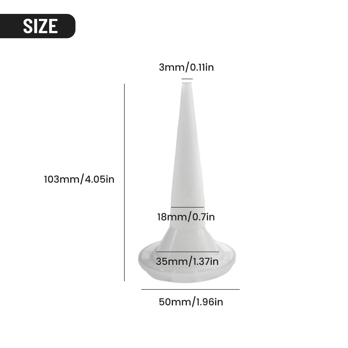 10X Caulking Nozzle Glue Mouth Tip for Power Tools