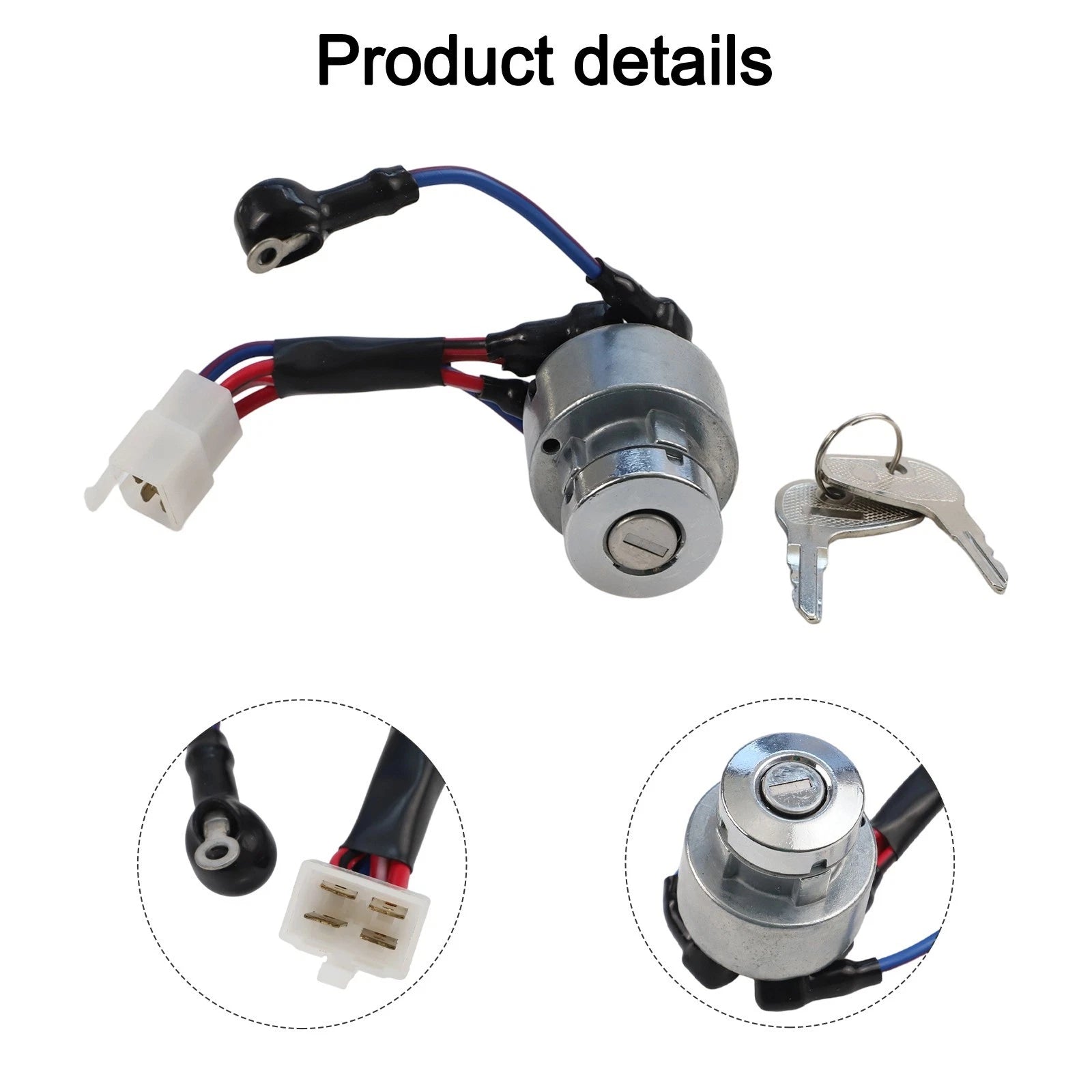 Ignition Switch for Kubota L235 L275 (1978–1990) with Key