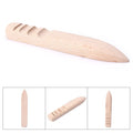 1PC Burnisher Leather Craft Edge Flat Shape Wood Slicker Hand Leathercraft Tool