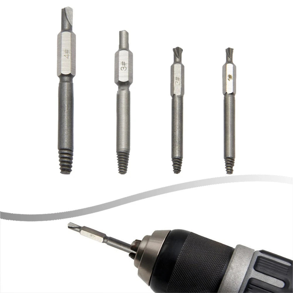 4pcs Screw Extractor Kit for Automotive Repairs