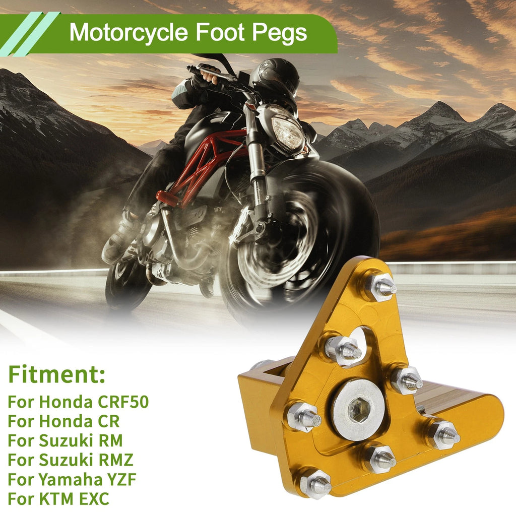 Motorcycle Foot Pegs Replacement for Honda CRF50 Footrests (2004–2019)
