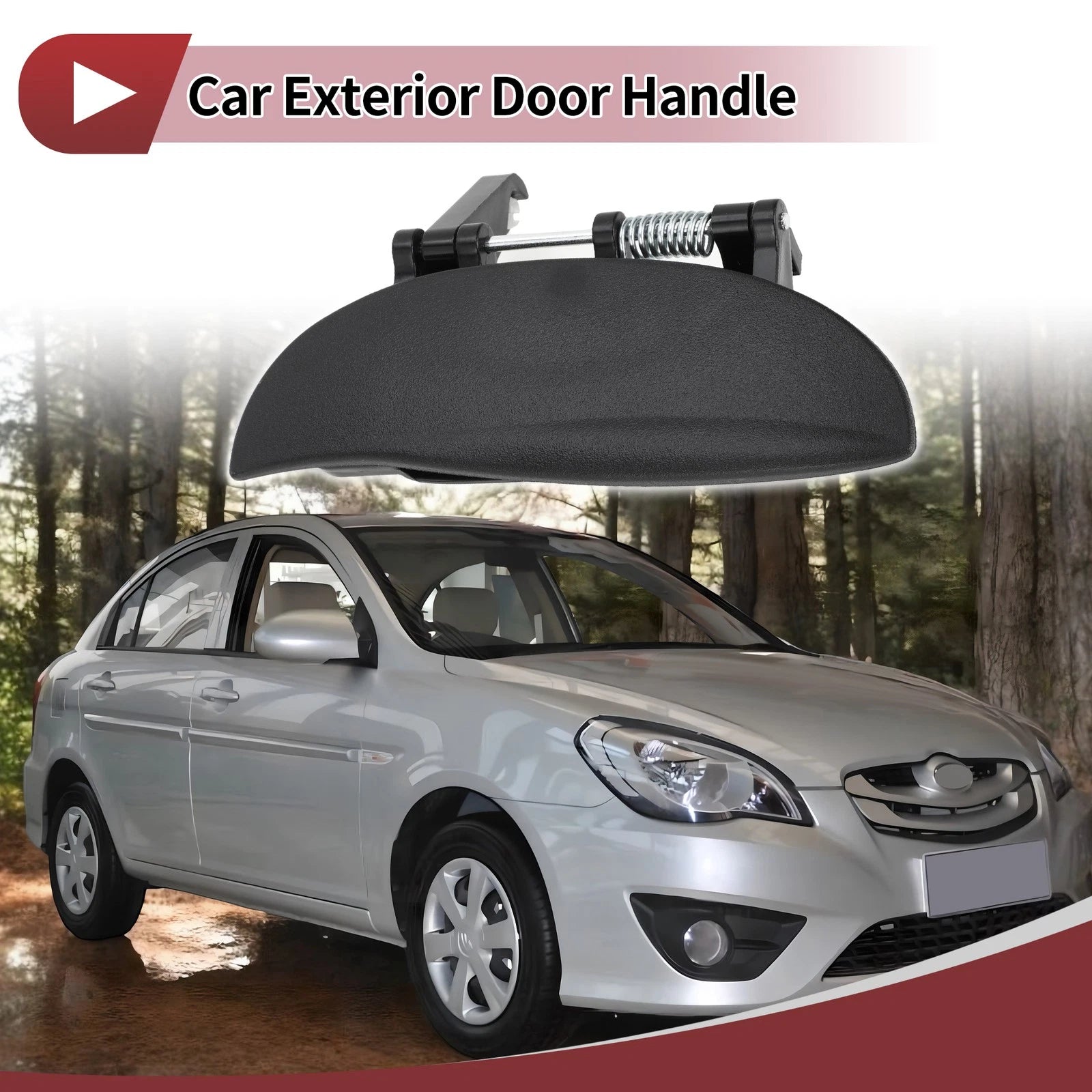 Exterior Door Handle Rear Right Replacement for Hyundai Atos (2000–2008)