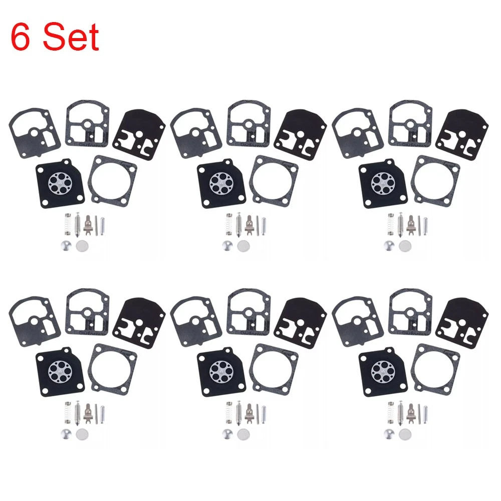Set of 6 Carb Repair Kits for STIHL 09 010 011 012 011AV ZAMA RB-5 RB-7 RB-11 RB-14