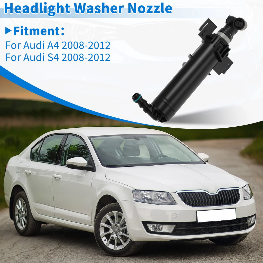 Right Side Headlight Washer Nozzle 8K0955102B for Audi A4 (2008–2012)