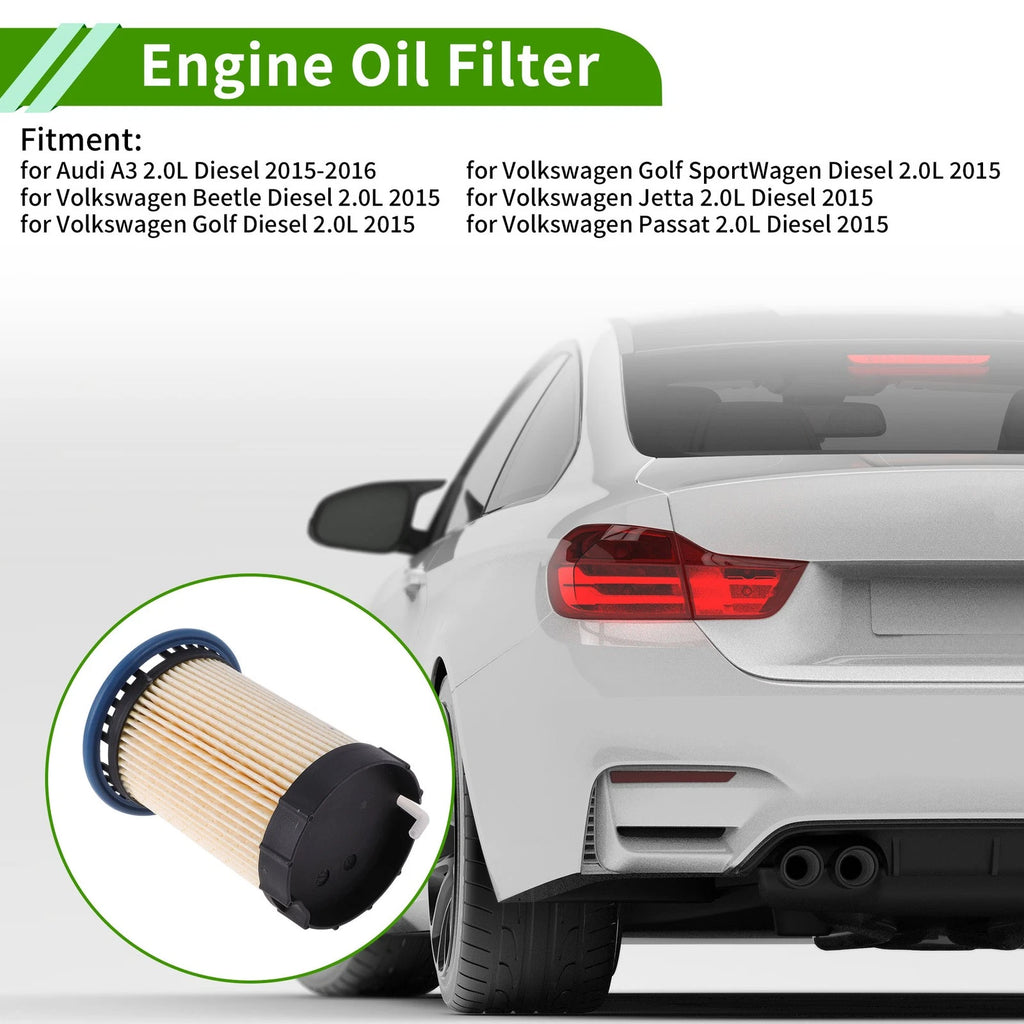Engine Oil Filter Replacement for Audi A3 2.0L Diesel (2005–2015)