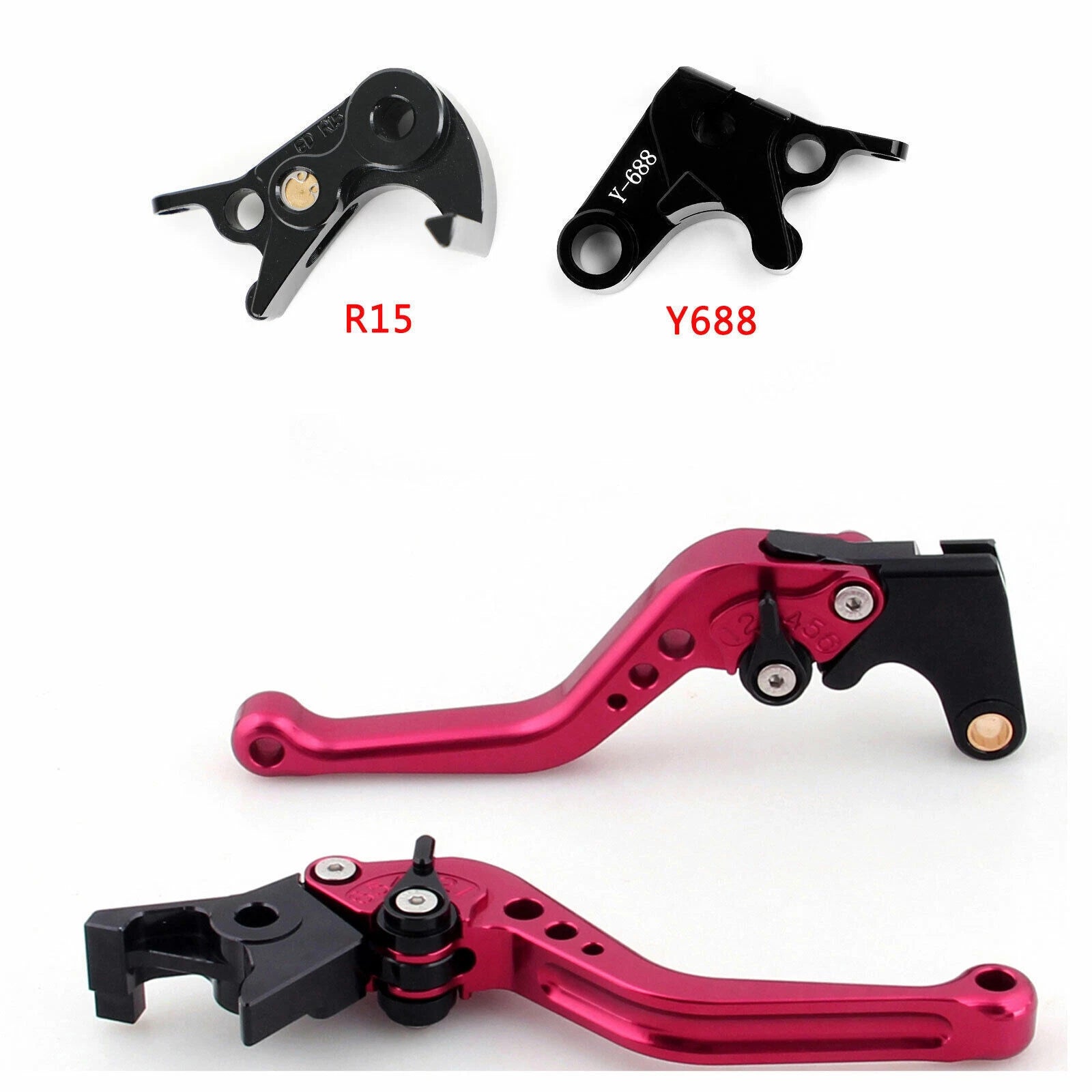 Short Clutch Brake Lever for Yamaha MT-09 Tracer 900/GT (2021–2022), YZF R6 (2017–2020)