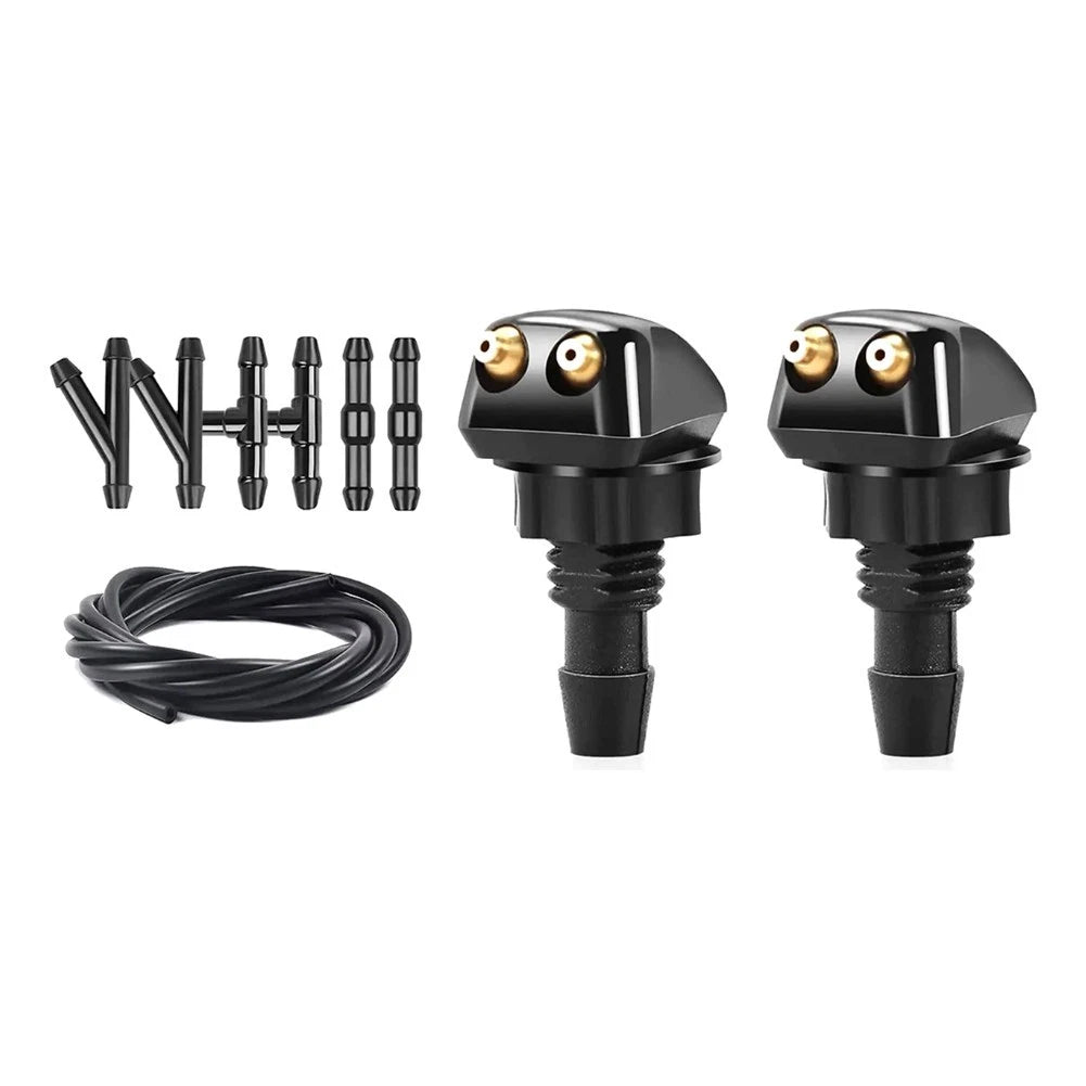 Dual Hole Windshield Washer System for