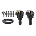 Dual Hole Windshield Washer System for