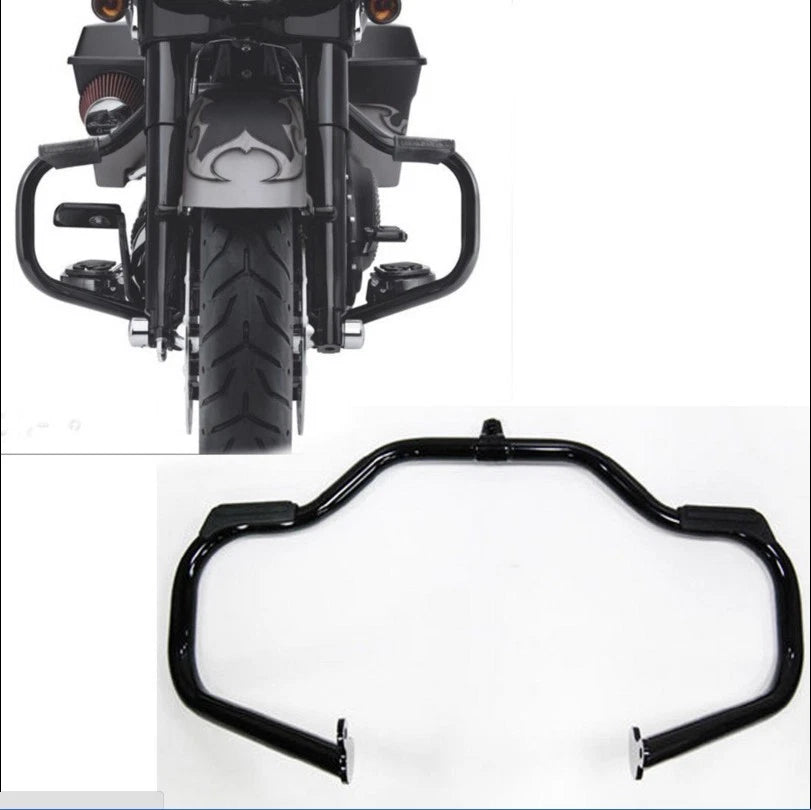 Black Engine Guard Crash Bar for Harley Touring (2009–2017) 49155-09A
