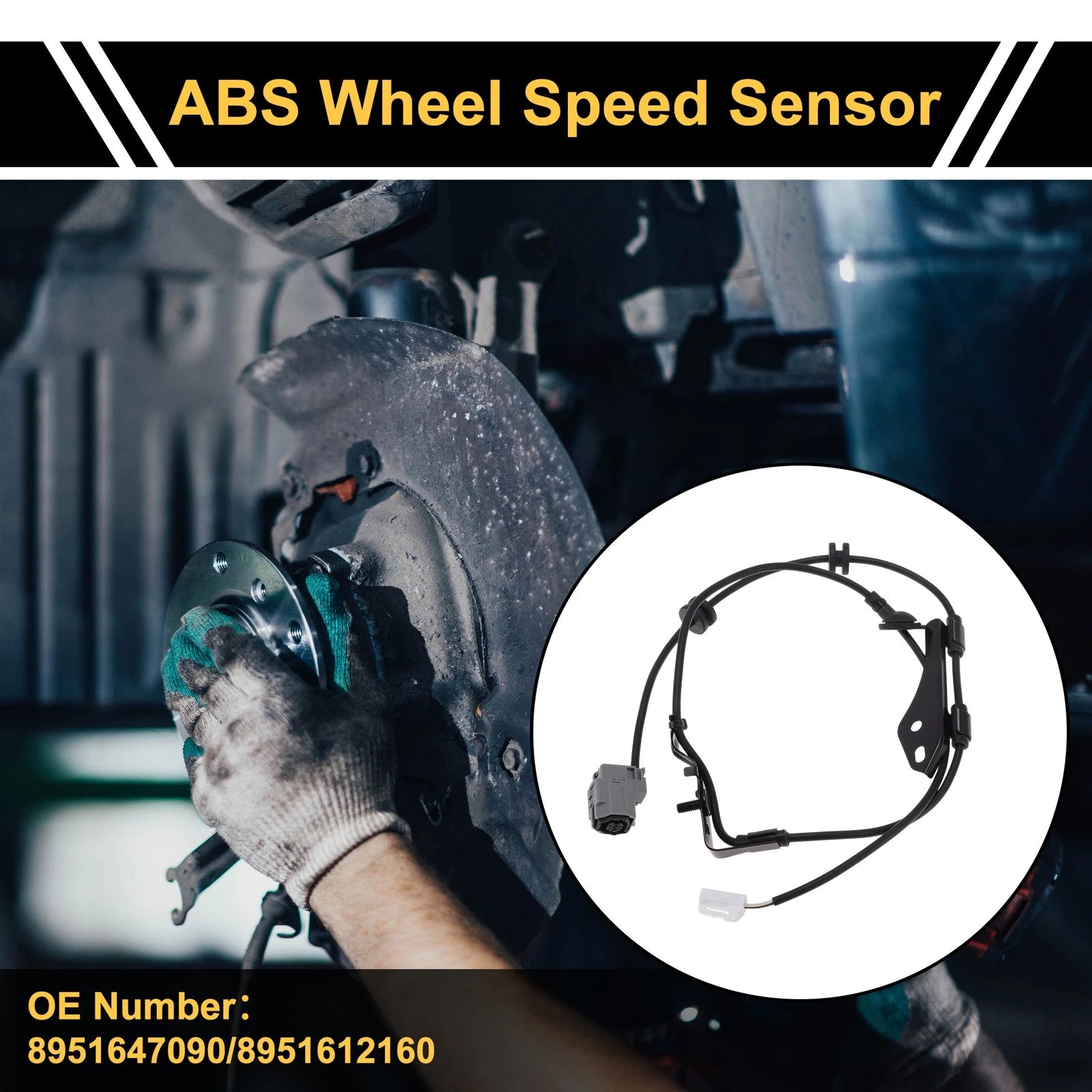 ABS Wheel Speed Sensor Right Rear Replacement for Toyota Prius (2012–2015)