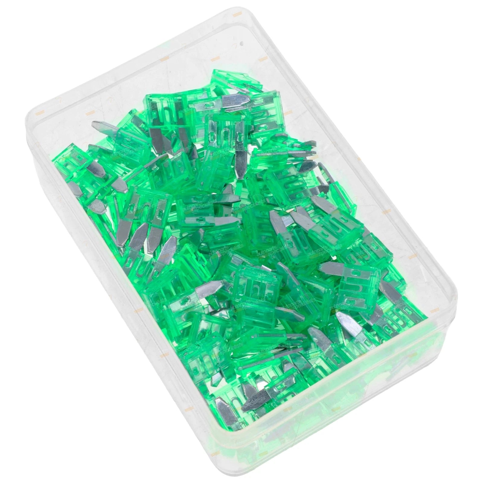 Pack of 100 Mini-Blade Fuses 30Amp for Universal Use