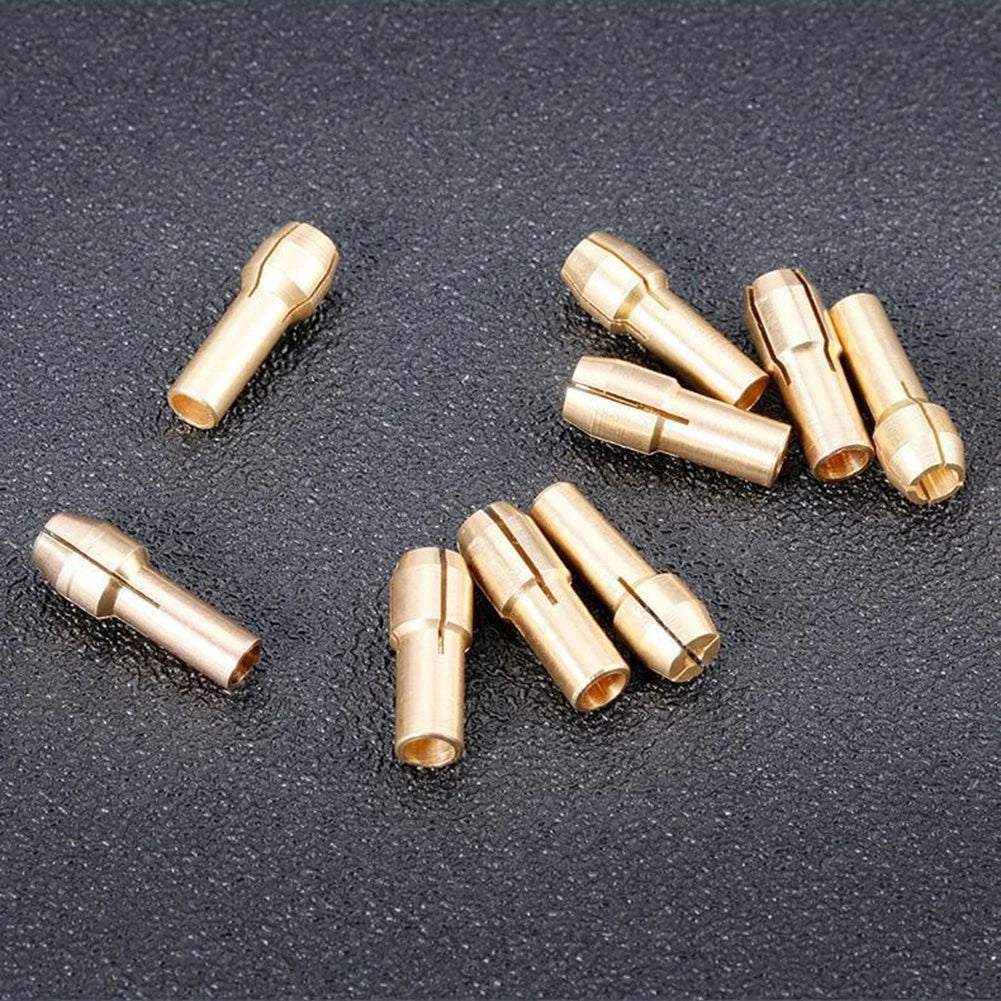10X Brass Drill Chuck Adapter Set for Engraving Drilling Machines